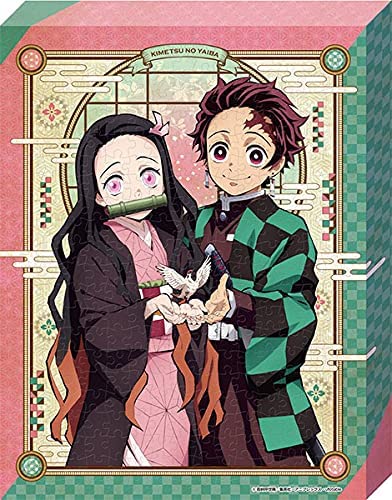 Demon Slayer Kimetsu No Yaiba Tanjiro and Nezuko Artboard Jigsaw Puzzle - Canvas Style Super Anime Store