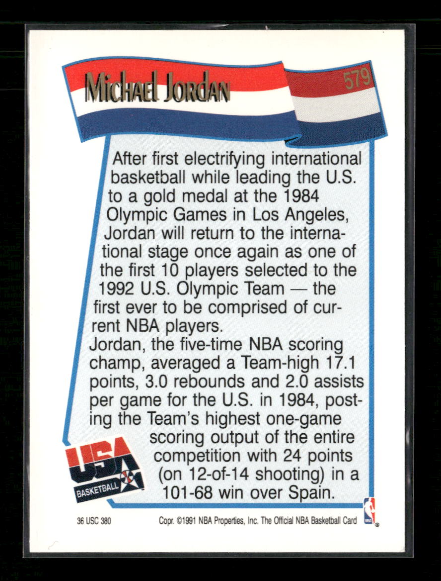 1991-92 Hoops Michael Jordan #579 Orb Sports Cards & Collectibles