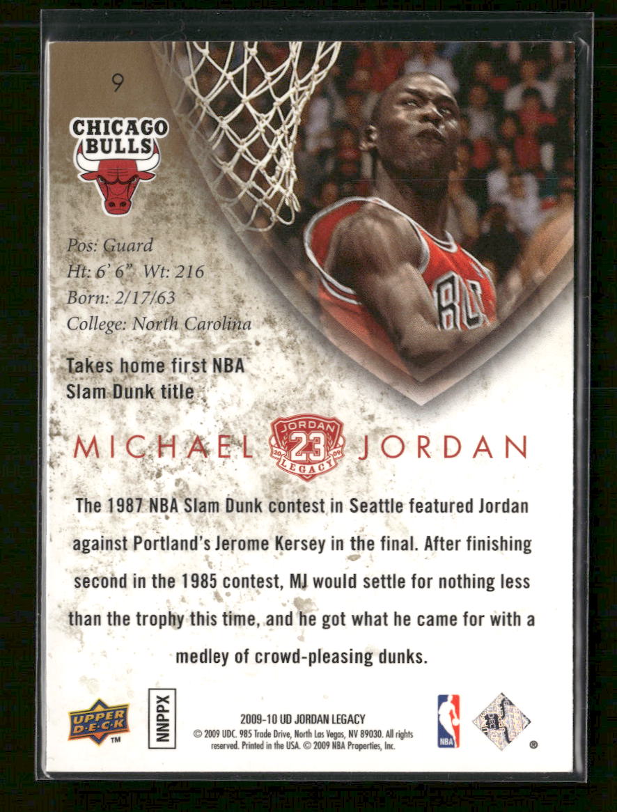 2009-10 Upper Deck Michael Jordan Legacy Collection Michael Jordan #9 Orb Sports Cards & Collectibles
