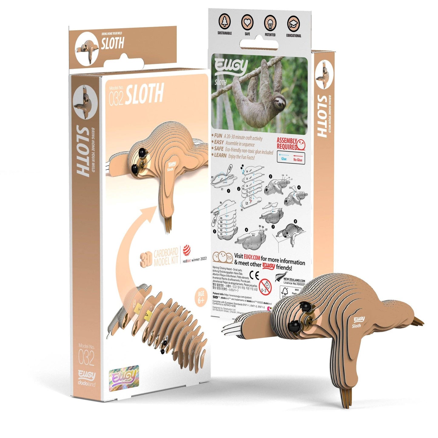 EUGY Sloth 3D Puzzle Olita Gifts & Goods