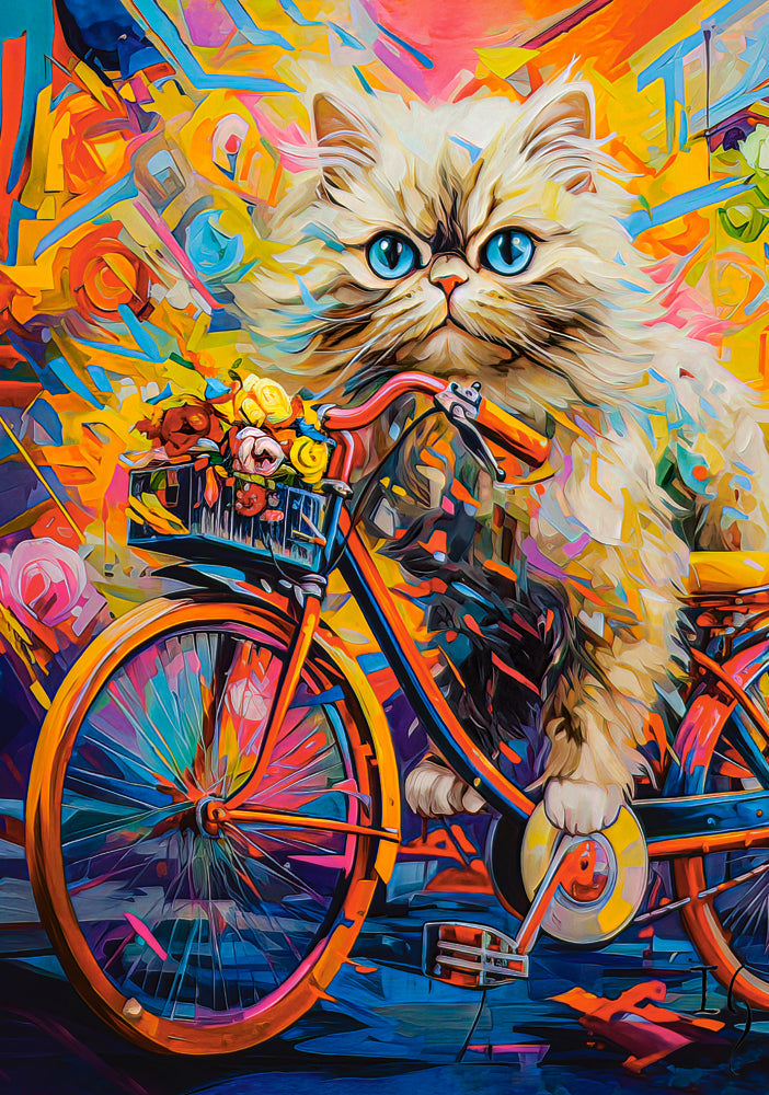 500 Piece Jigsaw Puzzle, Kitten's Floral Ride, Animal puzzle, Kitten, Adult Puzzle, Castorland B-54015 Bridge Toys - Premium Jigsaw Puzzles