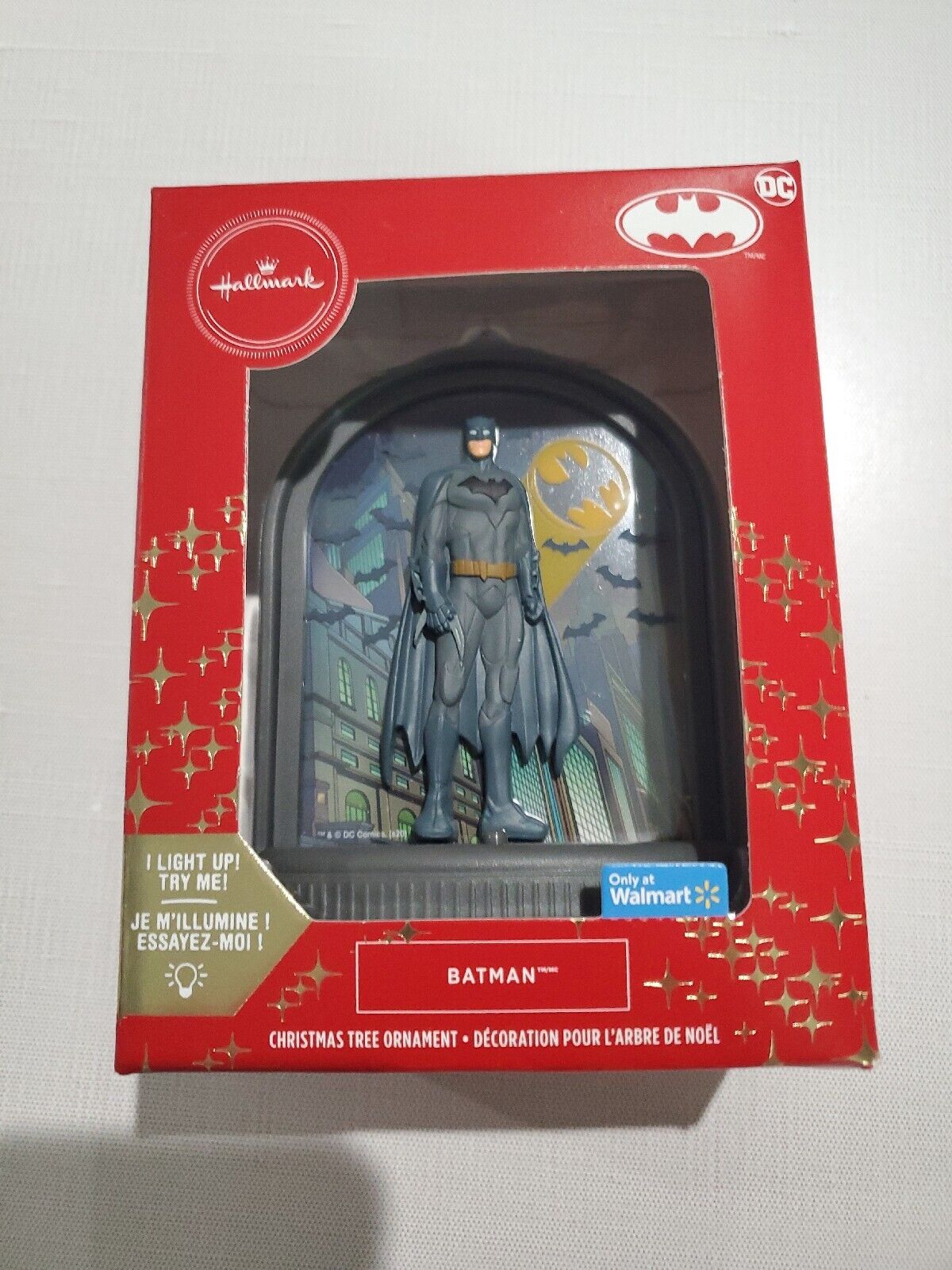 Hallmark Batman Light Up Christmas Tree Ornament Gotham City Jeff's Diecast & Collectibles