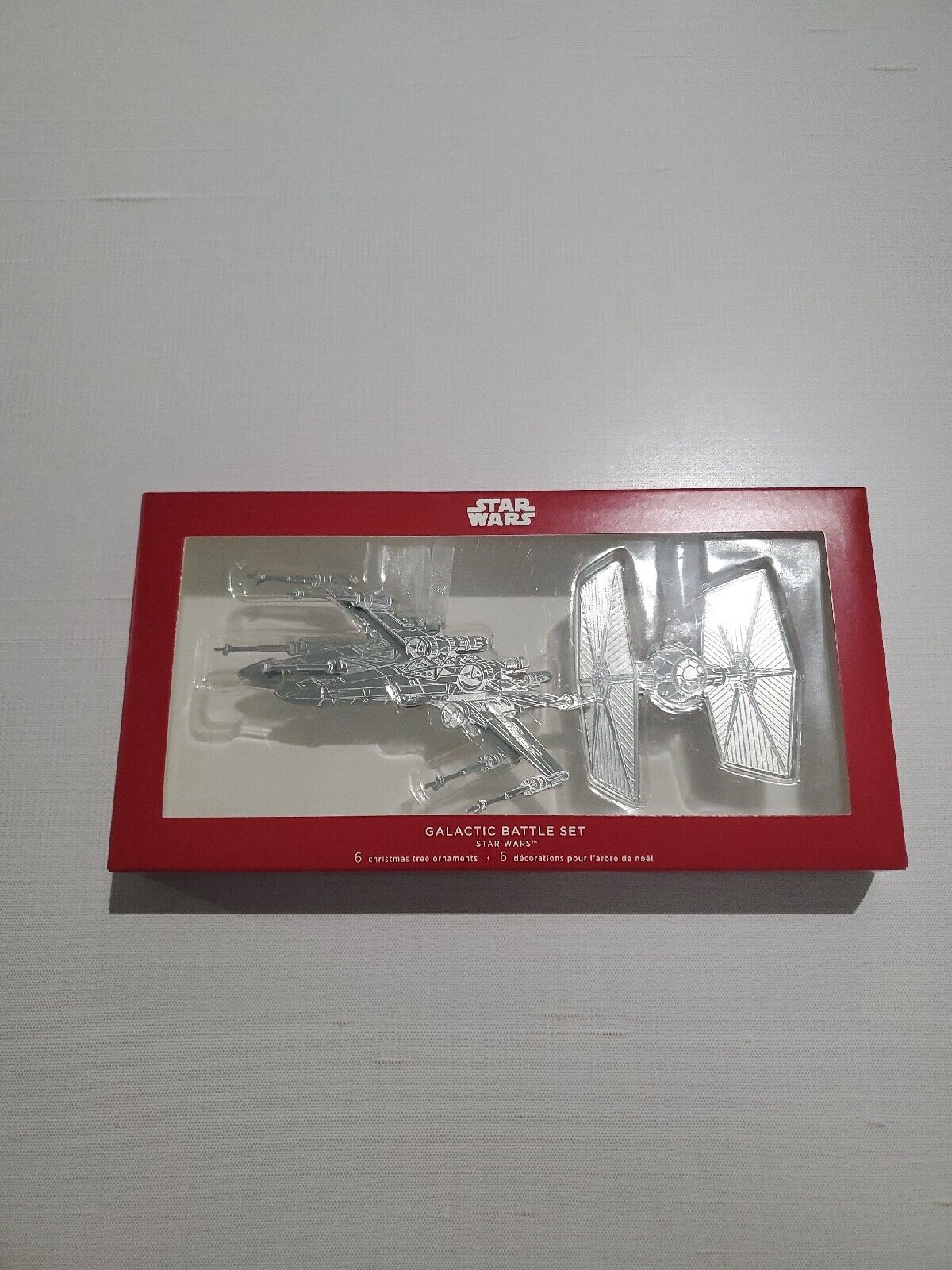 2020 Hallmark Star Wars Galactic Battle set 6 ornaments X-wing/Tie Fighter Jeff's Diecast & Collectibles