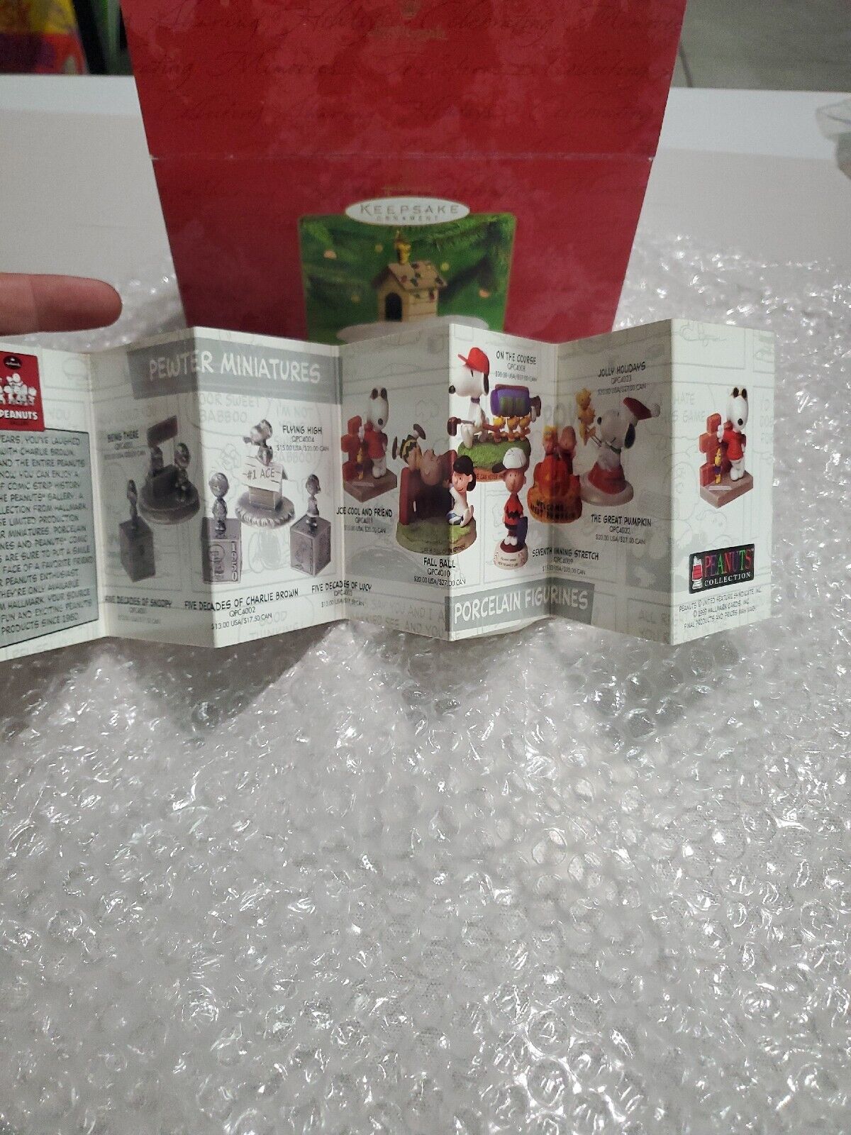 2000 Hallmark Keepsake Ornament Woodstock On Doghouse Snoopy Christmas - New Jeff's Diecast & Collectibles