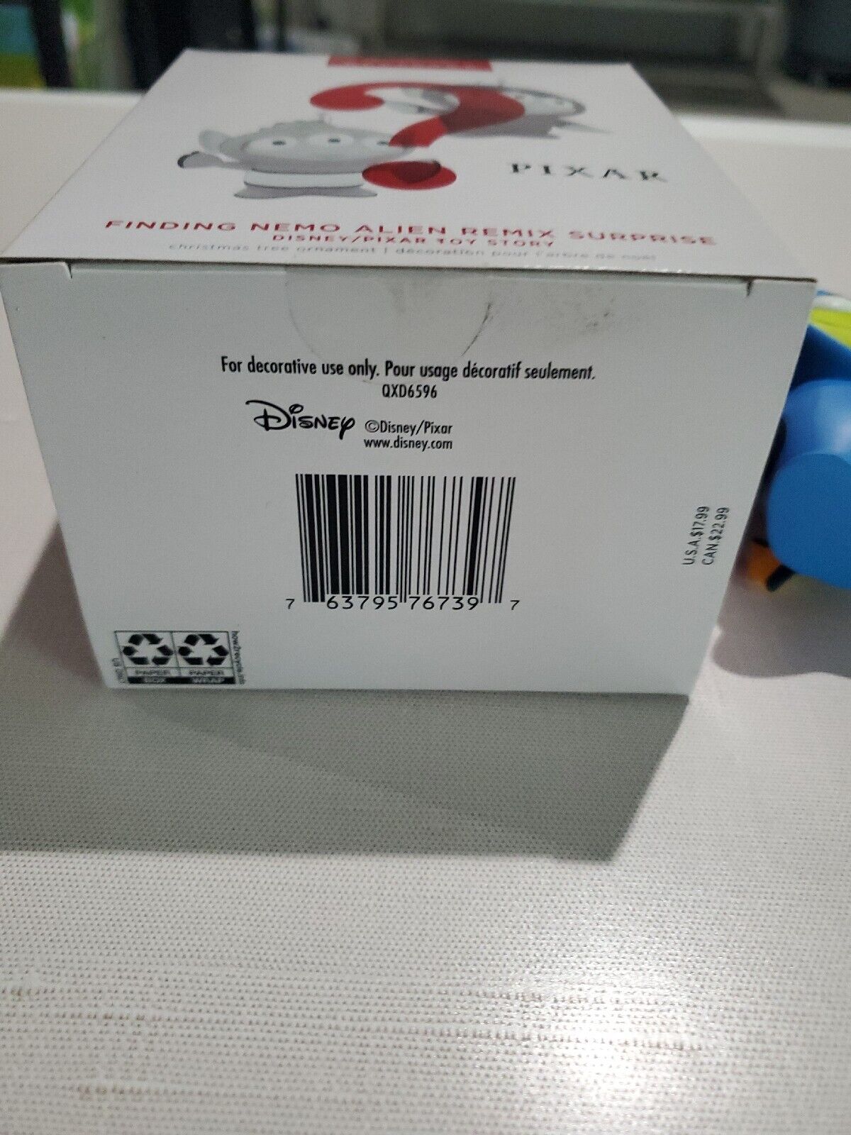 2022 Hallmark Keepsake Finding Nemo Toy Story Alien Remix Blue Repaint Rare! Jeff's Diecast & Collectibles