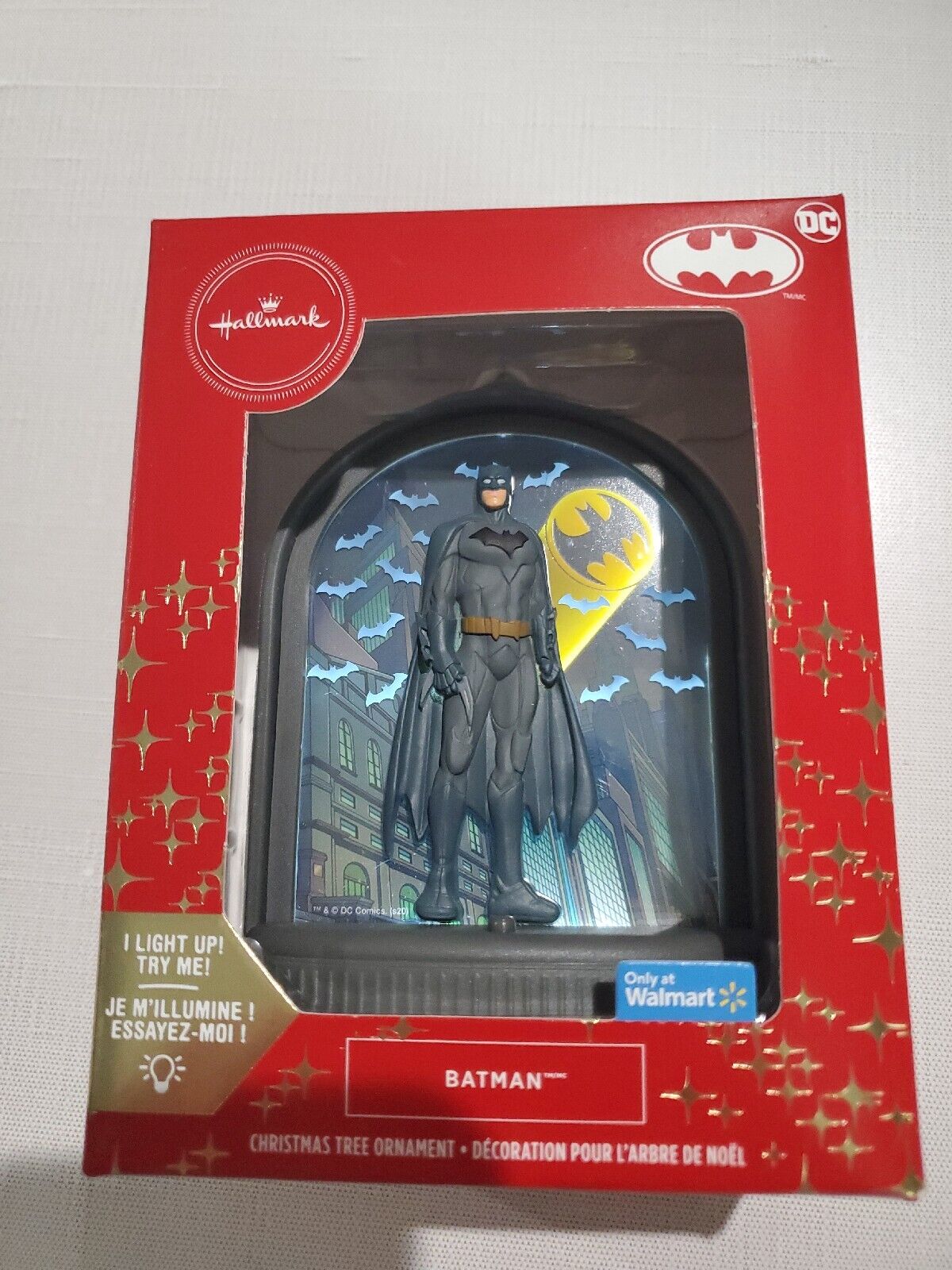 Hallmark Batman Light Up Christmas Tree Ornament Gotham City Jeff's Diecast & Collectibles