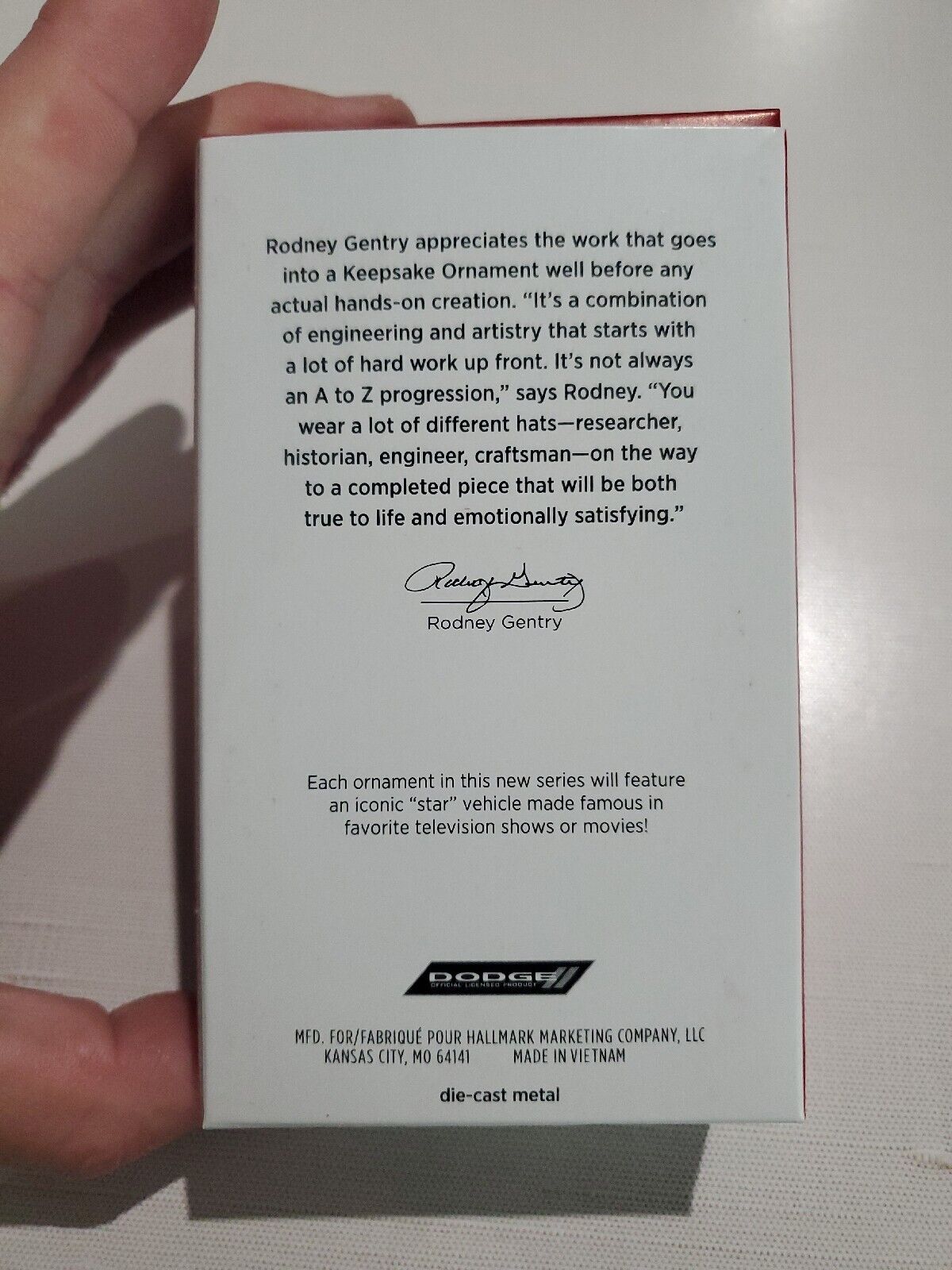 2021 Hallmark The Fast and Furious Dom's 1970 Dodge Charger Ornament Jeff's Diecast & Collectibles