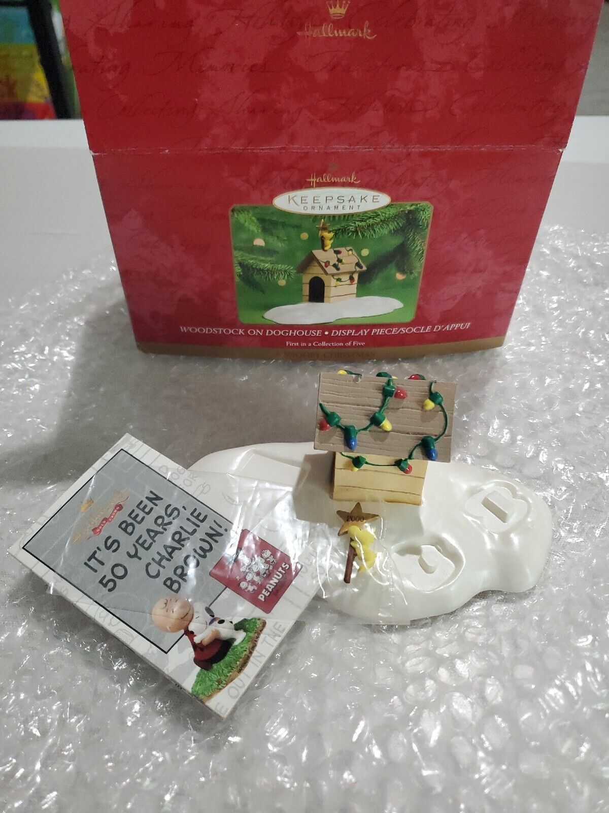 2000 Hallmark Keepsake Ornament Woodstock On Doghouse Snoopy Christmas - New Jeff's Diecast & Collectibles