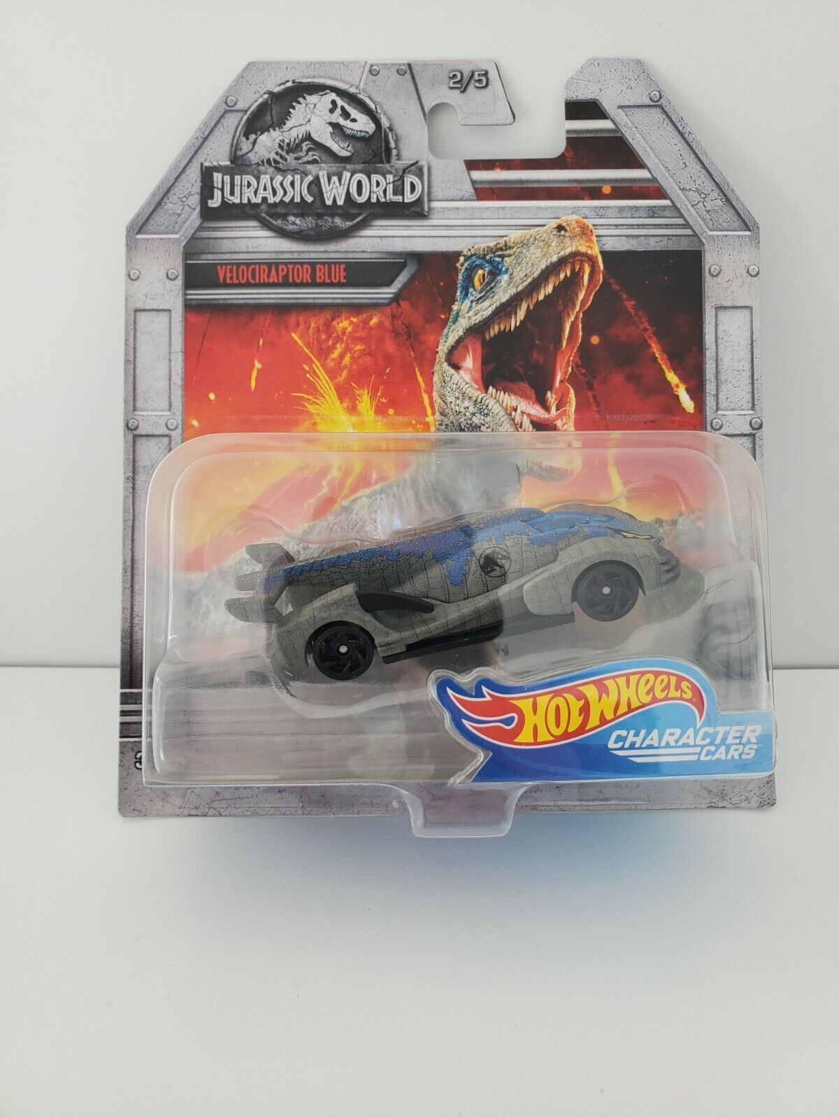 2017 Hot Wheels Character Cars Jurassic World VELOCIRAPTOR BLUE Jeff's Diecast & Collectibles