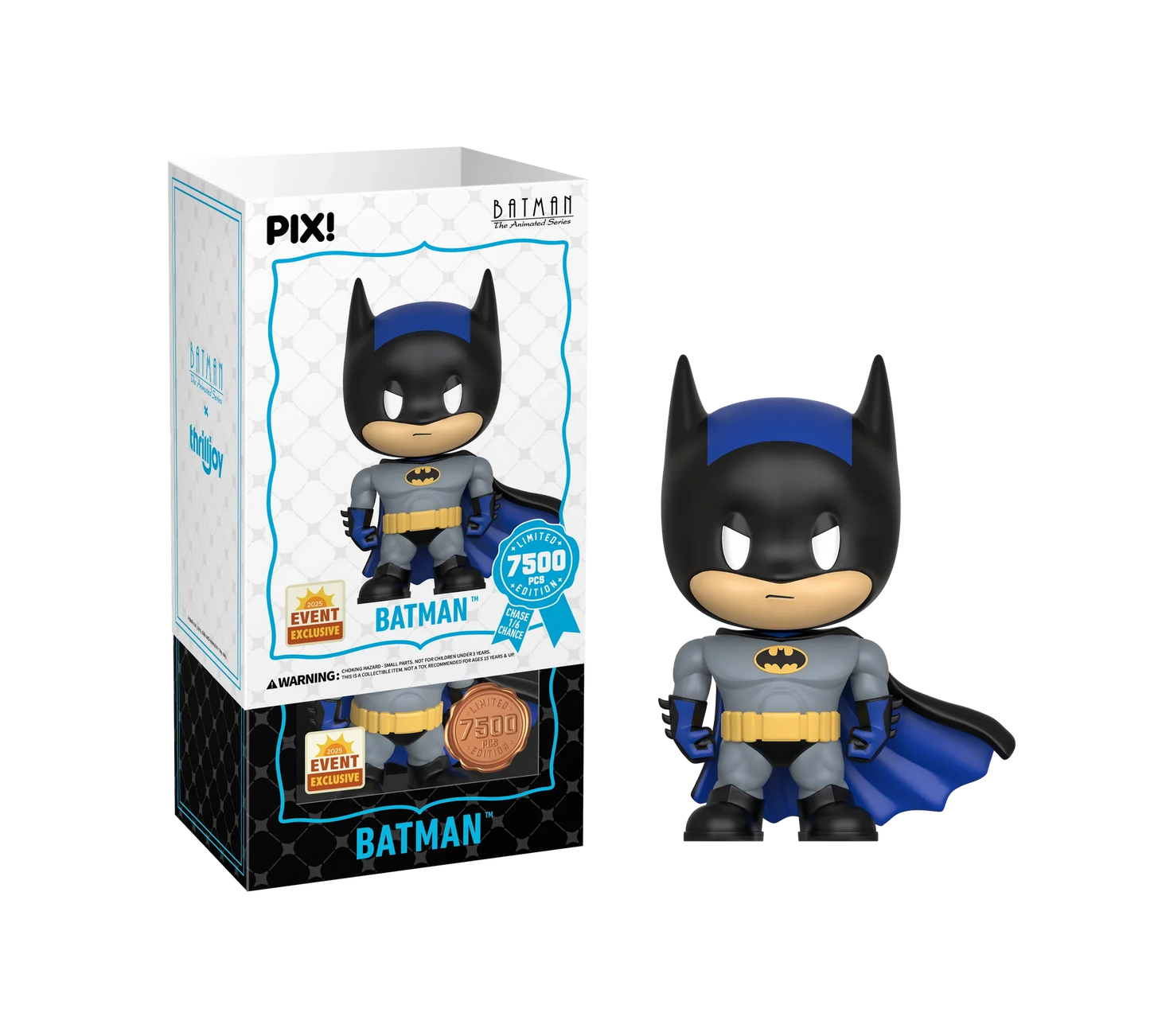 [Thrilljoy] [EXCLUSIVE] Batman the Animated Series - Batman LE7500 PIX Vinyl Figure (1 in 6 Chance at Chase) Ralphie's Funhouse