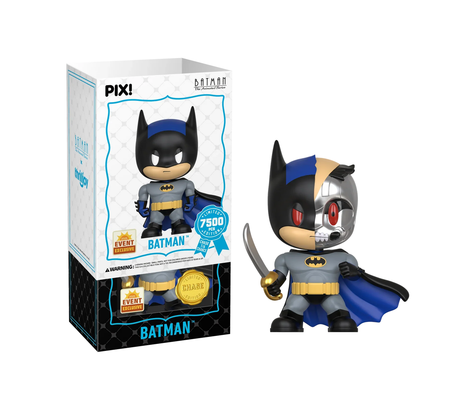 [Thrilljoy] [EXCLUSIVE] Batman the Animated Series - Batman LE7500 PIX Vinyl Figure (1 in 6 Chance at Chase) Ralphie's Funhouse