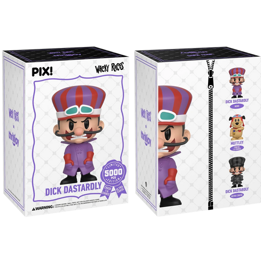 [Thrilljoy] Hanna-Barbera's Wacky Races - Dick Dastardly LE5000 PIX Vinyl Figure (1 in 6 Chance at Chase) Ralphie's Funhouse