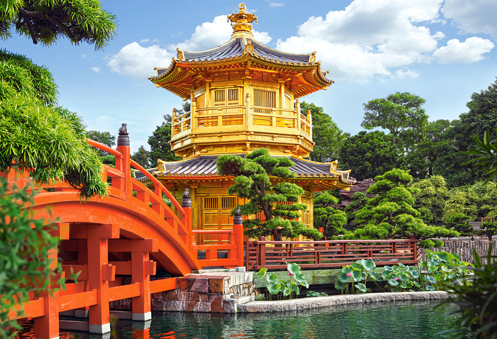 500 Piece Jigsaw Puzzle, Beautiful China, Nan Lian Garden in Hong Kong, Adult Puzzle, Castorland B-52172 Bridge Toys - Premium Jigsaw Puzzles