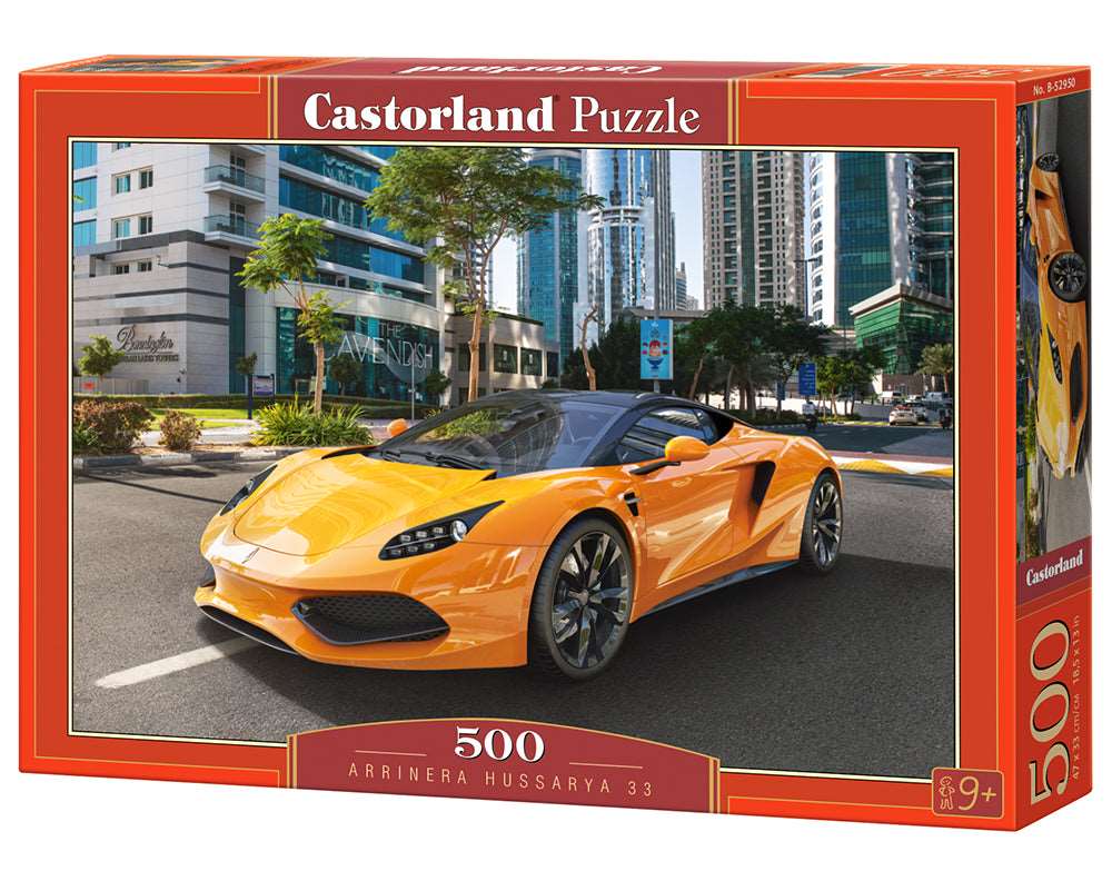 500 Piece Jigsaw Puzzle, Arrinera Hussarya 33, Fast car, Sport car, Sport puzzle, Adult Puzzles, Castorland B-52950 Bridge Toys - Premium Jigsaw Puzzles
