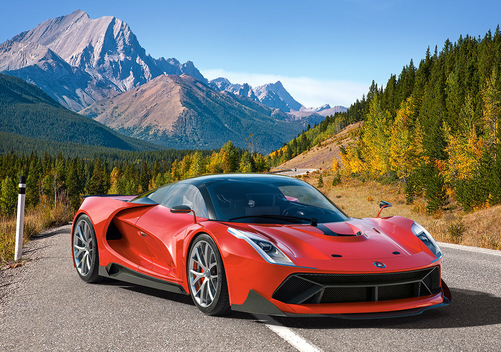 500 Piece Jigsaw Puzzle, Mountain Ride, Fast & Furious, Fast Cars, Landscape puzzle, Adult Puzzle, Castorland B-52967 Bridge Toys - Premium Jigsaw Puzzles