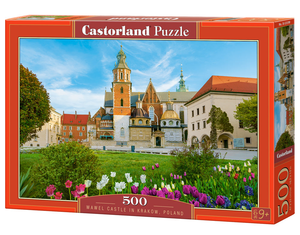 500 Piece Jigsaw Puzzle, Wawel Castle in Krakow, UNESCO World Heritage Site, Poland, Adult Puzzle, Castorland B-53599 Bridge Toys - Premium Jigsaw Puzzles