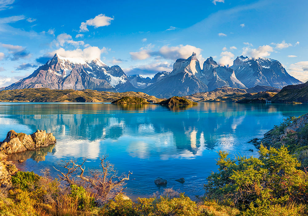 500 Piece Jigsaw Puzzle, Torres Del Paine, Patagonia, Mountain Landscape, Chile, Adult Puzzles, Castorland B-53698 Bridge Toys - Premium Jigsaw Puzzles