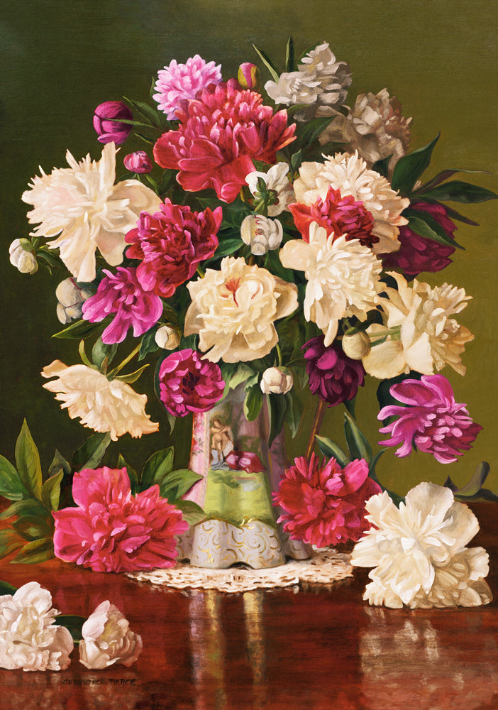 500 Piece Jigsaw Puzzle, Beautiful Pheonies, Bunch of flowers, Still nature, Adult Puzzle, Castorland B-53780 Bridge Toys - Premium Jigsaw Puzzles