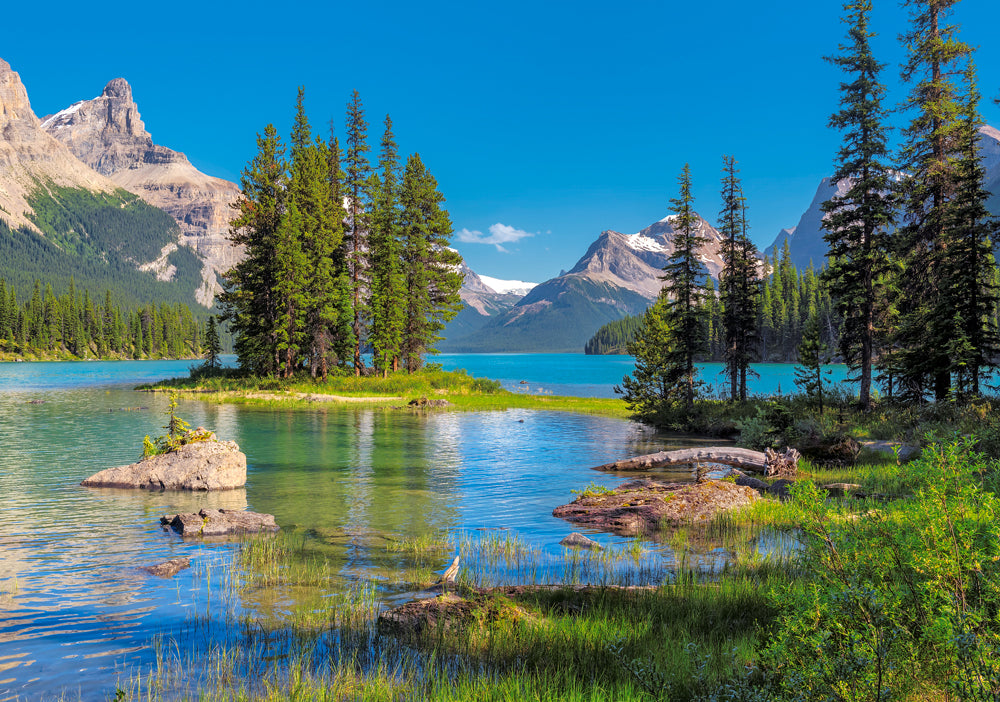 500 Piece Jigsaw Puzzle, Maligne Lake, Canada, Jasper National Park, Landscape, Adult Puzzle, Castorland B-53803 Bridge Toys - Premium Jigsaw Puzzles