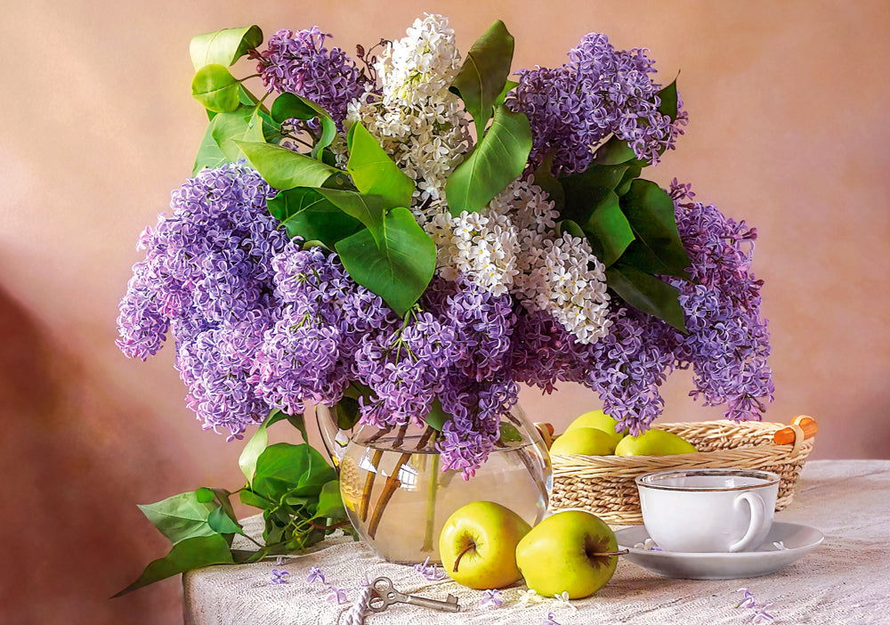 500 Piece Jigsaw Puzzle, Lilac Still Life, Flower puzzle, Nature, Adult Puzzle, Castorland B-54091 Bridge Toys - Premium Jigsaw Puzzles