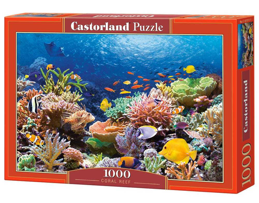 1000 Piece Castorland Jigsaw Puzzle – Coral Reef Fishes | Ocean Sealife Puzzle for Adults Bridge Toys - Premium Jigsaw Puzzles