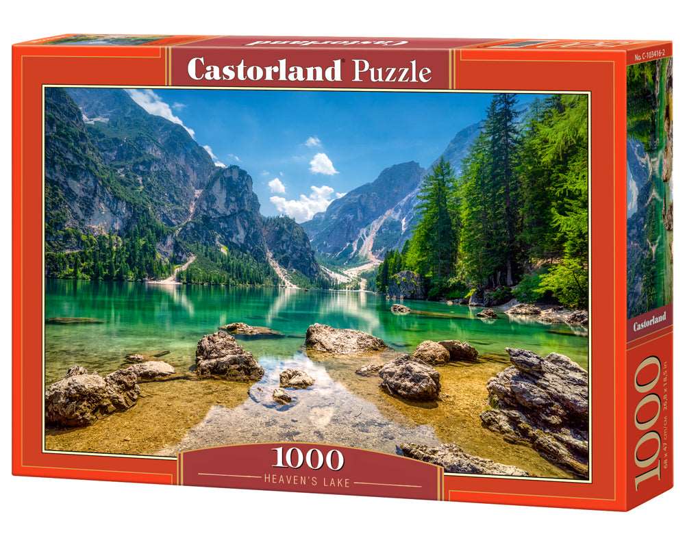 1000 Piece Jigsaw Puzzle, Heaven's Lake, Pragser Wildsee in the Dolomites, Italy, Adult Puzzle, Castorland C-103416-2 Bridge Toys - Premium Jigsaw Puzzles