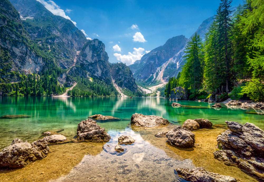 1000 Piece Jigsaw Puzzle, Heaven's Lake, Pragser Wildsee in the Dolomites, Italy, Adult Puzzle, Castorland C-103416-2 Bridge Toys - Premium Jigsaw Puzzles