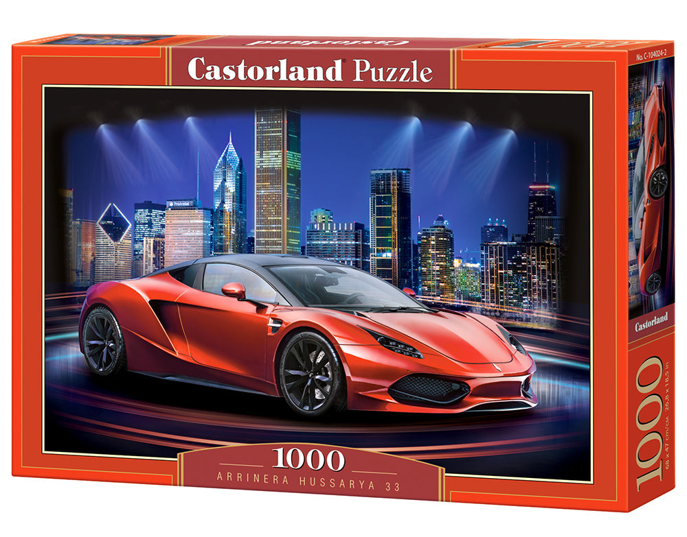 1000 Piece Jigsaw Puzzle, Arrinera Hussarya 33, Sport car, Mobility, Fast car, Adult Puzzle, Castorland C-104024-2 Bridge Toys - Premium Jigsaw Puzzles