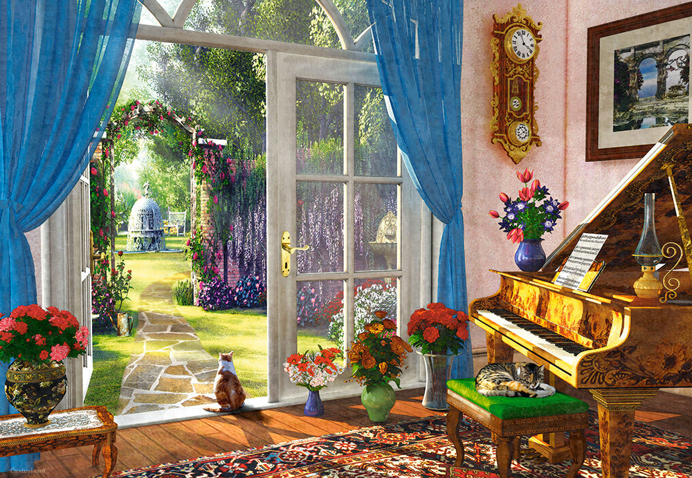 1000 Piece Jigsaw Puzzle, Doorway Room View, Classic interior, Adult Puzzle, Castorland C-104079-3 Bridge Toys - Premium Jigsaw Puzzles