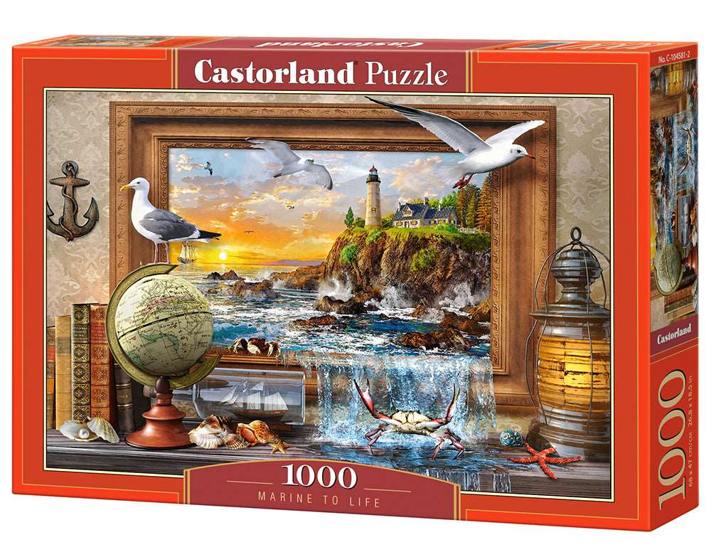 1000 Piece Jigsaw Puzzle, Marine to Life, Adult Puzzle, Castorland C-104581-2 Bridge Toys - Premium Jigsaw Puzzles