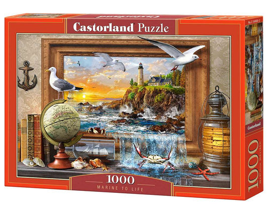 1000 Piece Jigsaw Puzzle, Marine to Life, Adult Puzzle, Castorland C-104581-2 Bridge Toys - Premium Jigsaw Puzzles