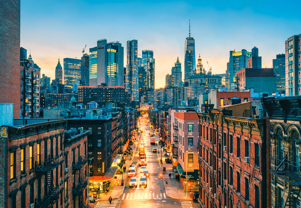1000 Piece Jigsaw Puzzle, Lower Manhattan, New York City, NYC, City view puzzle, USA puzzles, Adult Puzzle, Castorland C-105083-2 Bridge Toys - Premium Jigsaw Puzzles