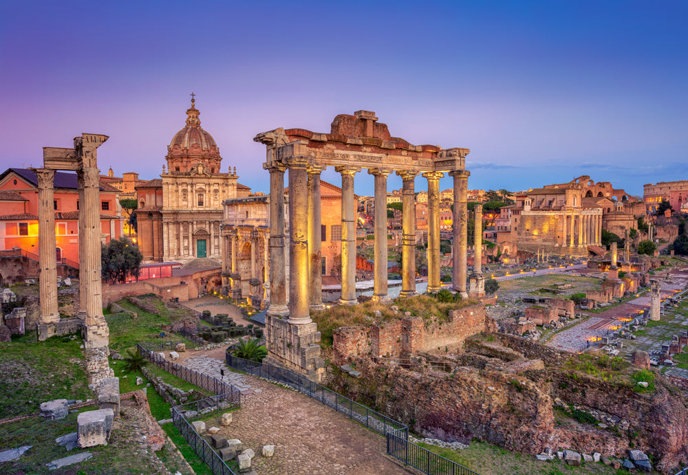 1000 Piece Jigsaw Puzzle, The Roman Forum, Rome, Italy, Forum Romanum, Ancient building, historical puzzles, Adult Puzzle, Castorland C-105304-2 Bridge Toys - Premium Jigsaw Puzzles