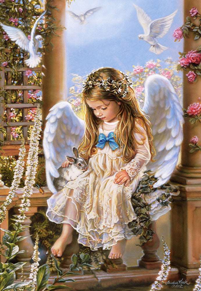 1500 Piece Jigsaw Puzzle, Tender Love, Sandra Kuck, Angel, Adult Puzzles, Castorland C-151165-2 Bridge Toys - Premium Jigsaw Puzzles