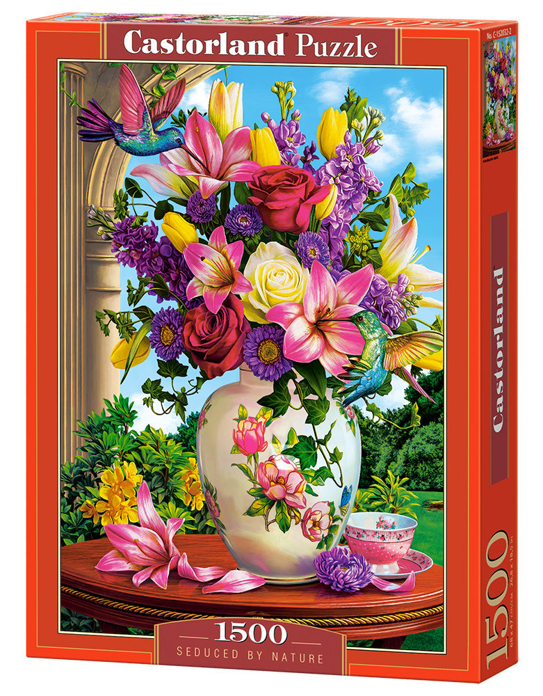 1500 Piece Jigsaw Puzzle, Seduced by Nature, Flower puzzle, Still nature, Adult Puzzle, Castorland C-152032-2 Bridge Toys - Premium Jigsaw Puzzles