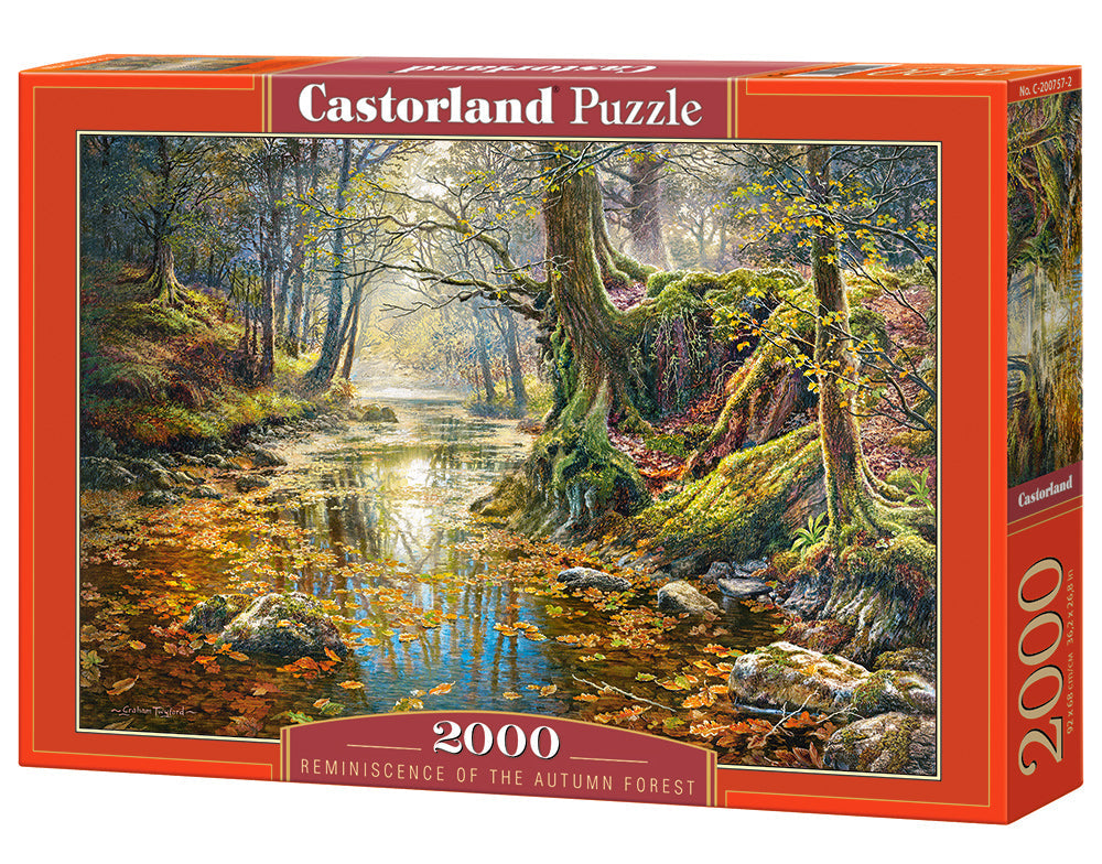 2000 Piece Jigsaw Puzzle, Reminiscence of the Autumn Forest, Nature puzzles, Adult Puzzle, Castorland C-200757-2 Bridge Toys - Premium Jigsaw Puzzles