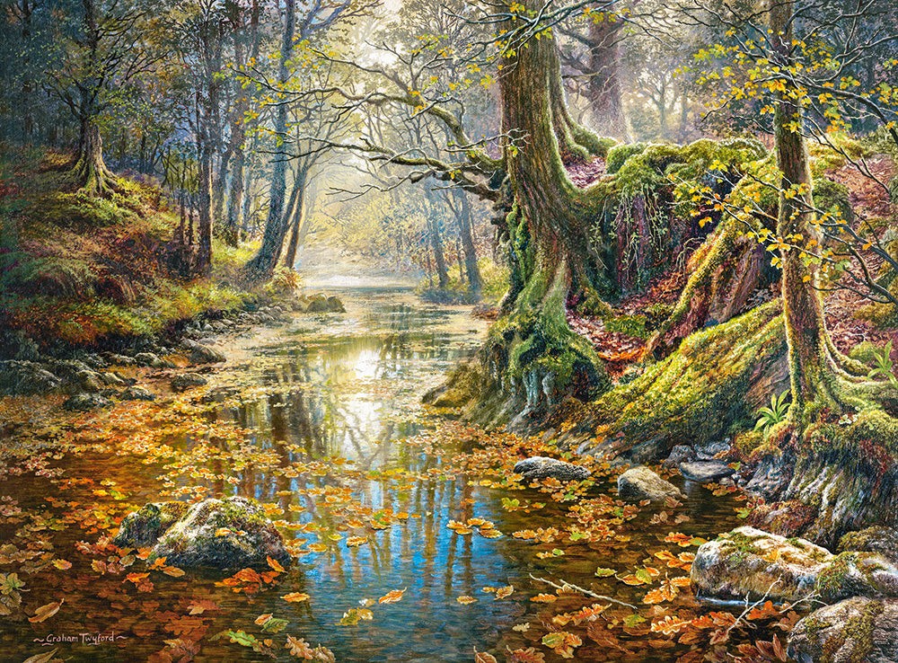2000 Piece Jigsaw Puzzle, Reminiscence of the Autumn Forest, Nature puzzles, Adult Puzzle, Castorland C-200757-2 Bridge Toys - Premium Jigsaw Puzzles
