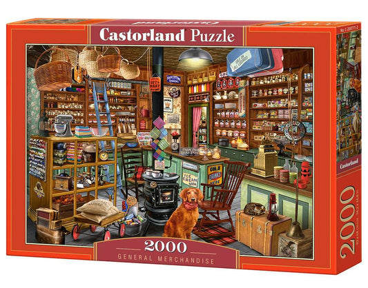 2000 Piece Jigsaw Puzzle, General Merchandise, old style American store, Adult Puzzles, Castorland C-200771-2 Bridge Toys - Premium Jigsaw Puzzles