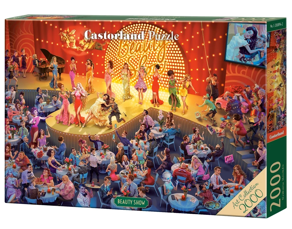 2000 Piece Jigsaw Puzzle, Beauty Show, Art Collection, Glamorous Theater & Dance Performance, Adult Puzzle, Castorland C-200894-2 Bridge Toys - Premium Jigsaw Puzzles