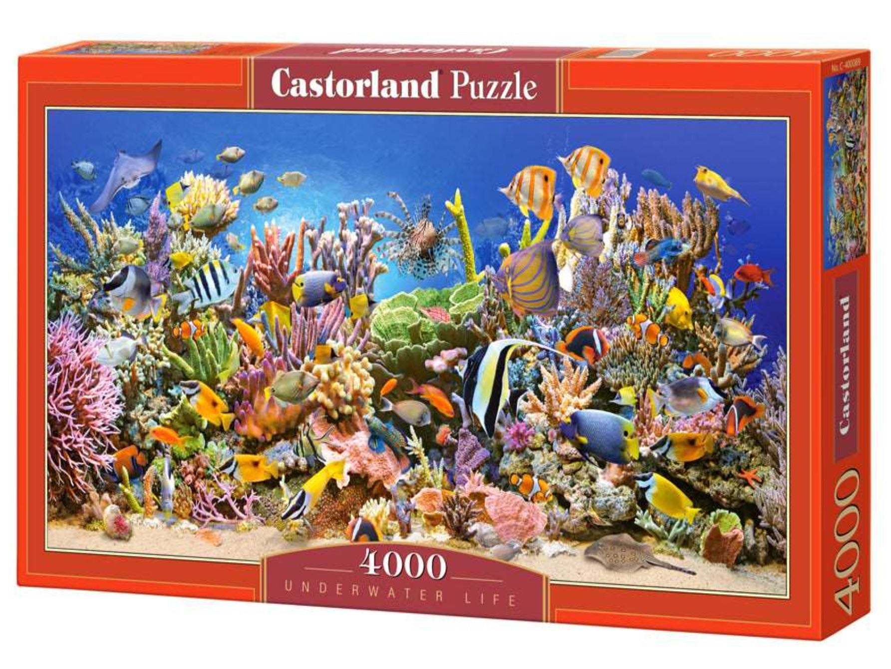 4000 Piece Jigsaw Puzzle, Underwater life, Sealife, Ocean, Adult Puzzles, Castorland C-400089-2 Bridge Toys - Premium Jigsaw Puzzles