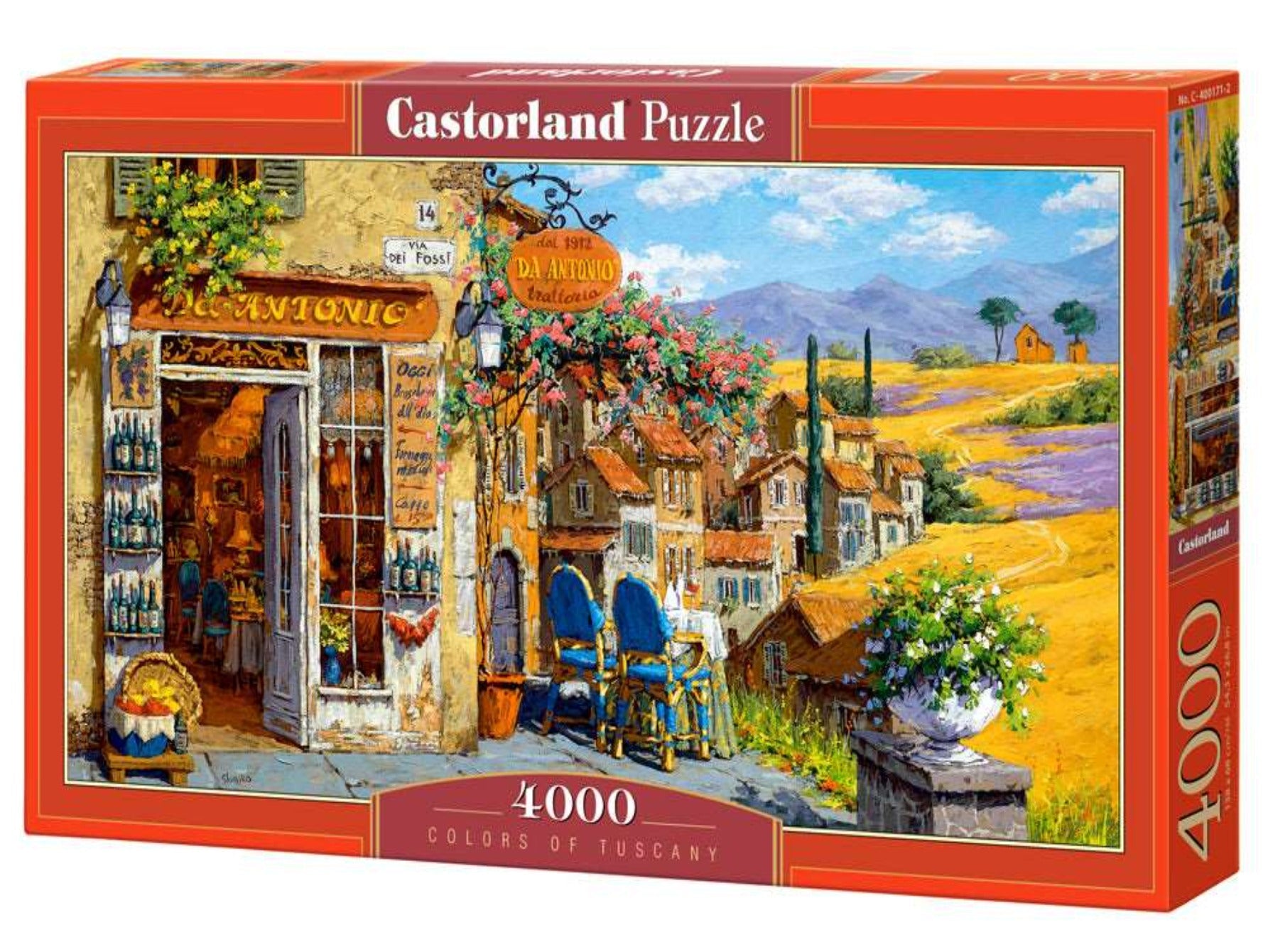 4000 Piece Jigsaw Puzzle, Colors of Tuscany, Landscape, Italy, Adult Puzzles, Castorland C-400171-2 Bridge Toys - Premium Jigsaw Puzzles