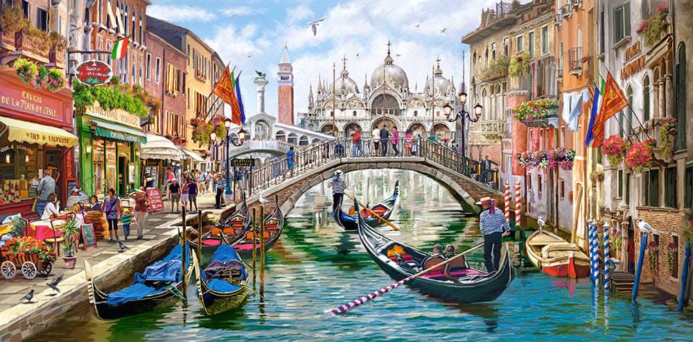 4000 Piece Jigsaw Puzzle, Charms of Venice, Italy Puzzle, Gondola Puzzle, European Puzzle, Adult Puzzles, Castorland C-400287-2 Bridge Toys - Premium Jigsaw Puzzles