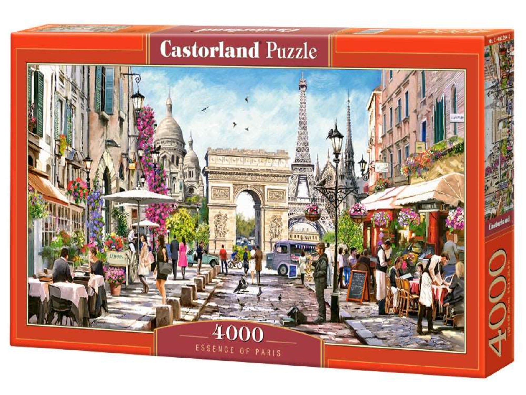 4000 Piece Jigsaw Puzzle, Essence of Paris, France, Eiffel Tower, Iconic Monuments, Adult Puzzles, Castorland C-400294-2 Bridge Toys - Premium Jigsaw Puzzles