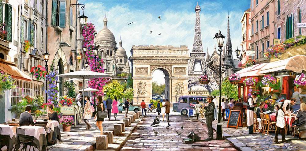 4000 Piece Jigsaw Puzzle, Essence of Paris, France, Eiffel Tower, Iconic Monuments, Adult Puzzles, Castorland C-400294-2 Bridge Toys - Premium Jigsaw Puzzles