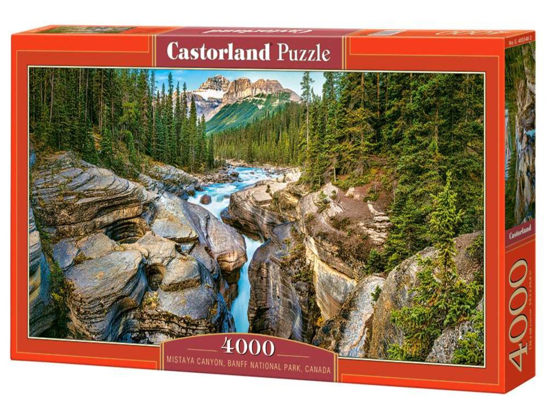 4000 Piece Jigsaw Puzzle, Mistaya Canyon, Banff National Park, Canada, Castorland C-400348-2 Bridge Toys - Premium Jigsaw Puzzles