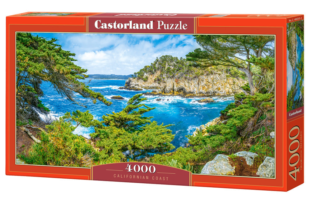 4000 Piece Jigsaw Puzzle, Californian Coast, USA, Spectacular landscape view, Seaside, Ocean view, Adult Puzzle, Castorland C-400355-2 Bridge Toys - Premium Jigsaw Puzzles