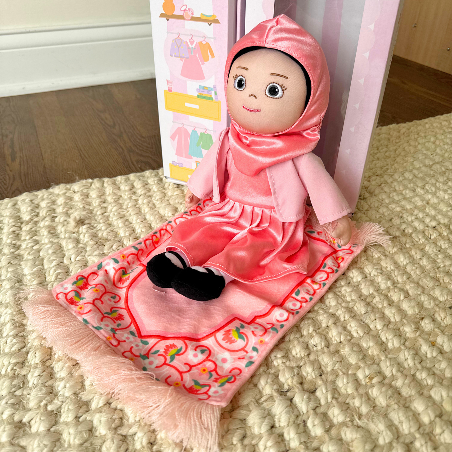 The Lala Doll + 4 Outfits + Prayer Rug | My First Hijabi, Muslim Doll Lala + Mo