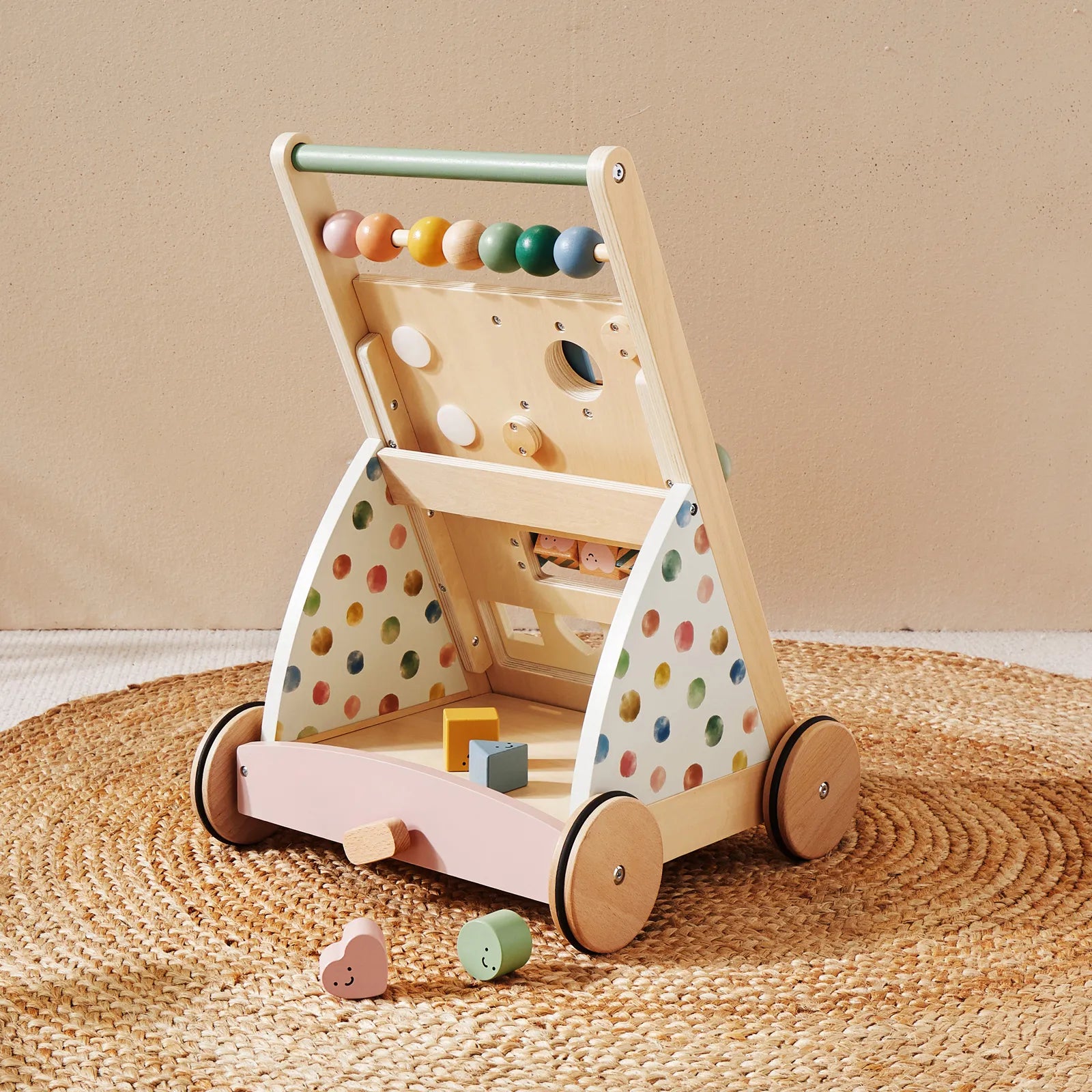 Tiny Land® Versatile Natural Wooden Baby Walker Tiny Land INC