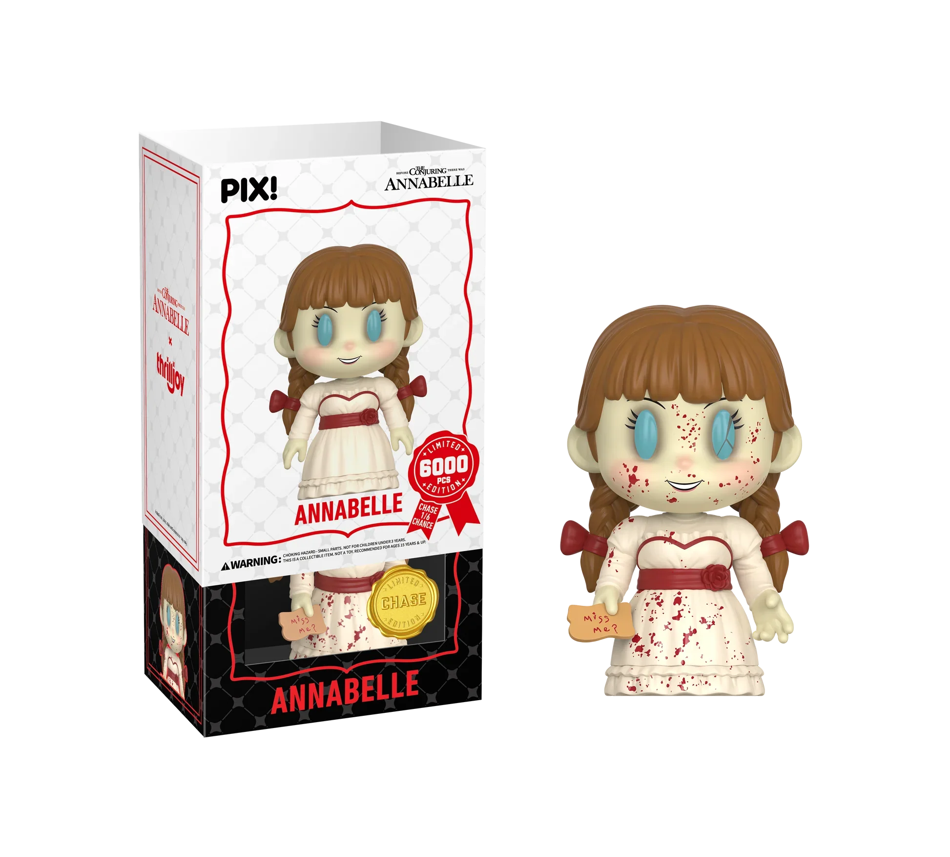 [Thrilljoy] The Conjuring - Annabelle LE6000 PIX Vinyl Figure (1 in 6 Chance at Chase) Ralphie's Funhouse
