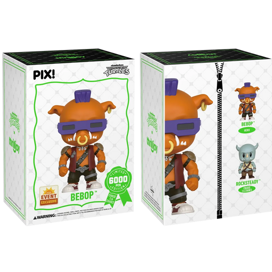 [Thrilljoy] [EXCLUSIVE] TMNT Teenage Mutant Ninja Turtles - Bebop LE6000 PIX Vinyl Figure (1 in 6 Chance at Chase) Ralphie's Funhouse